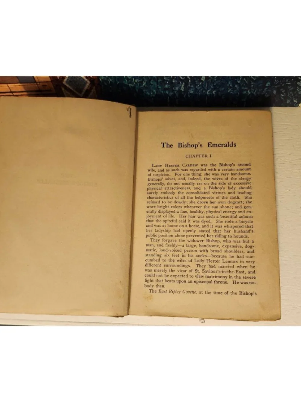 1908 The Bishops Emeralds Houghton Townley Antique Hardcover Book